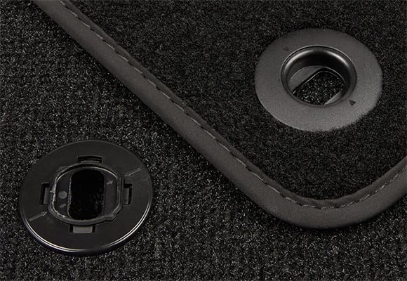 Vorne Fußmatten für Toyota Proace 2016-2023 Gummimatten Schwarz
