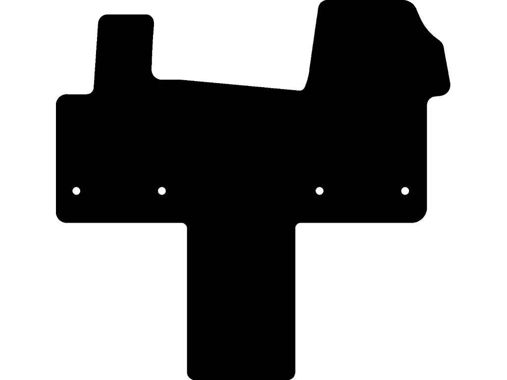 Vorne | Ohne Schiene zwischen den Vordersitzen