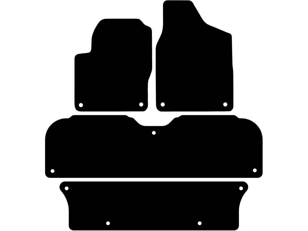 Hintere Matten mit Befestigungen | Variation 2