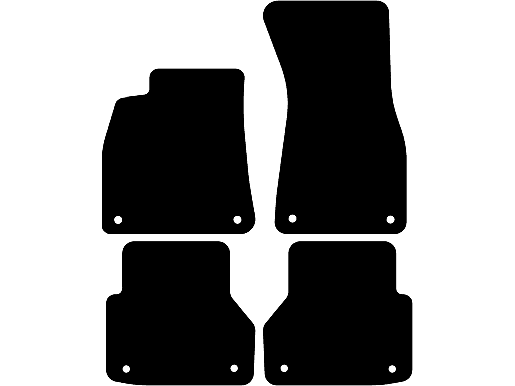 Avant / Limousine / Allroad Quattro | Hintere Matten mit Befestigungen