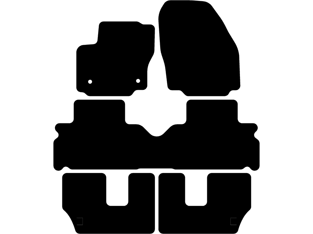 7 Sitzer | Abstand Befestigungspunkte (Fahrer) 31,7 cm