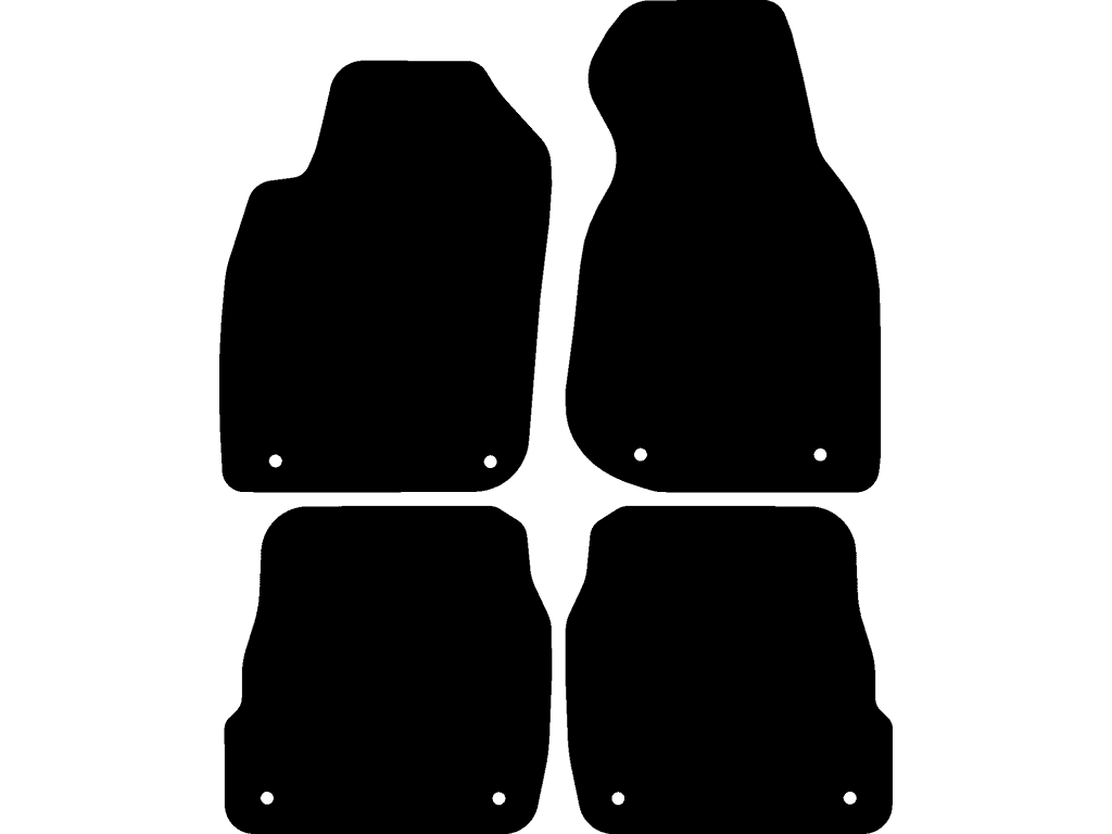 Avant / Limousine | Befestigungssystem: Clips (geschlossen) | Hintere Matten mit Befestigungen