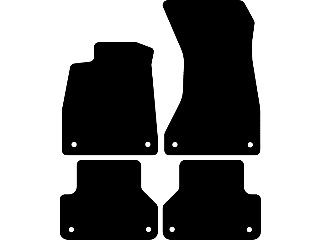 Avant / Limousine / Allroad Quattro | Hintere Matten mit Befestigungen