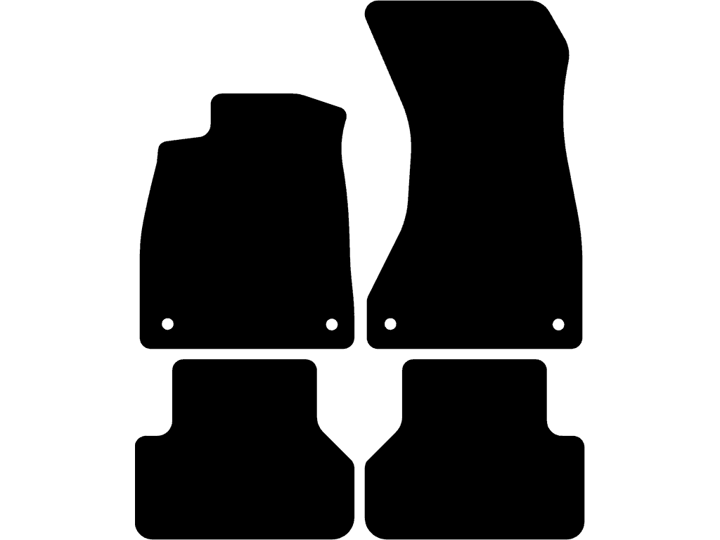 Avant / Limousine / Allroad Quattro | Hintere Matten ohne Befestigungen