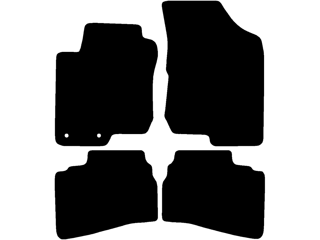 5 Türen | Abstand Befestigungspunkte (Fahrer) 16,3 cm | Beifahrer ohne Befestigung