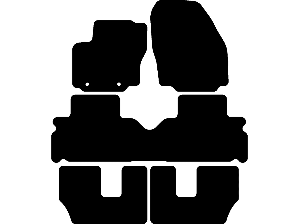 7 Sitzer | Abstand Befestigungspunkte (Fahrer) 22 cm