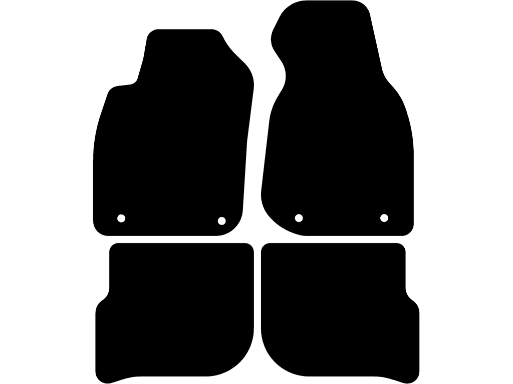 Avant / Limousine | Befestigungssystem: Clips (mit Öse) | Hintere Matten ohne Befestigungen