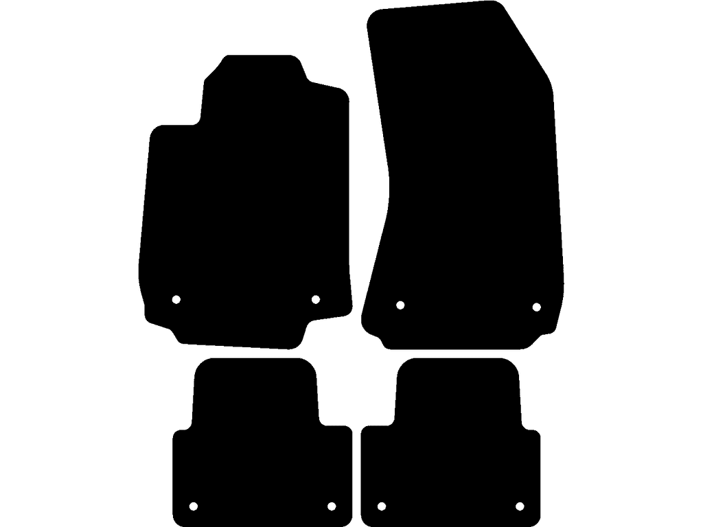 Hintere Matten mit Befestigungen