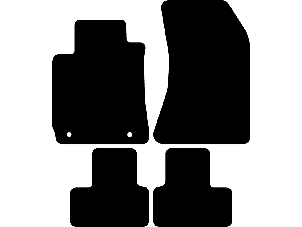 Beifahrer ohne Befestigung | Befestigungssystem: Clips (mit ovaler Öse) mit Schraube