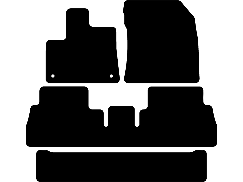 L1/ L2 | Verstellbare Autositze | 7 Sitzer | Befestigungssystem: Clips (mit Öse)