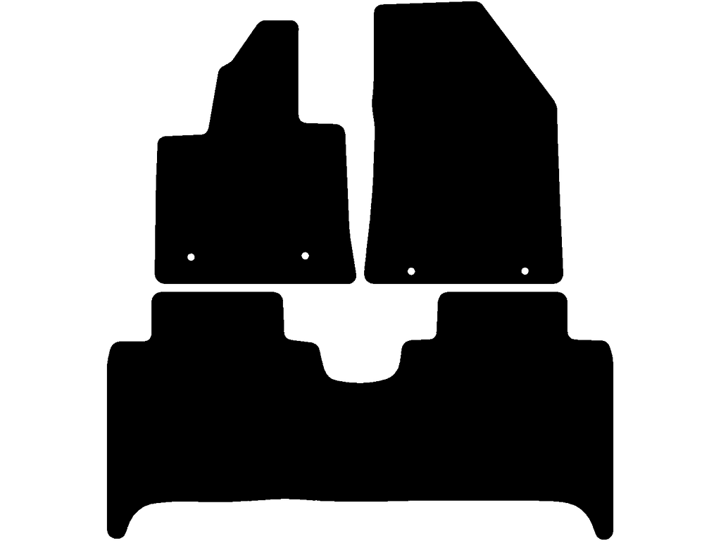 Abstand Befestigungspunkte (Fahrer) 29.2 cm