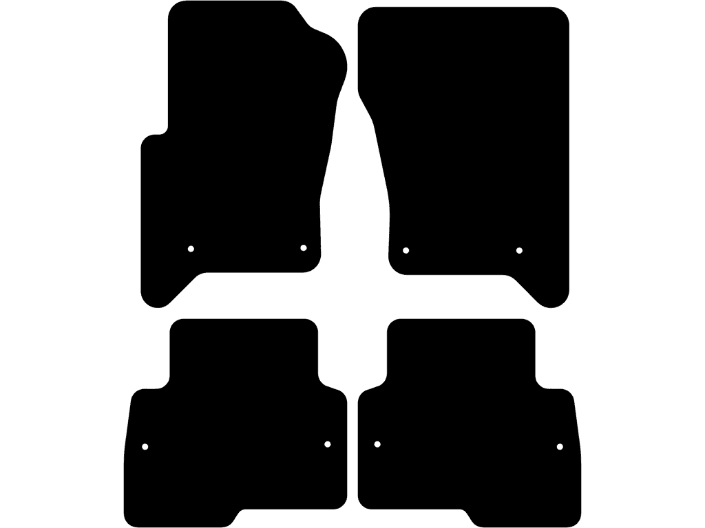 Hintere Matten mit Doppelte Befestigung