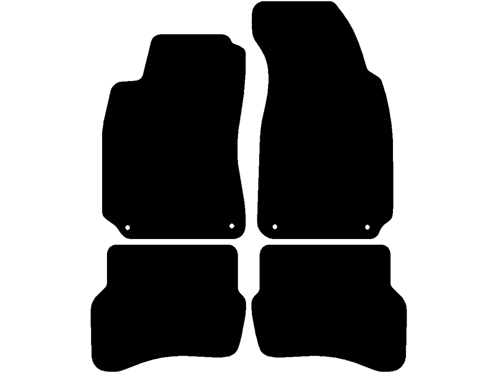 Limousine / Variant | Hintere Matten ohne Befestigungen | Befestigungssystem: Clips (geschlossen)