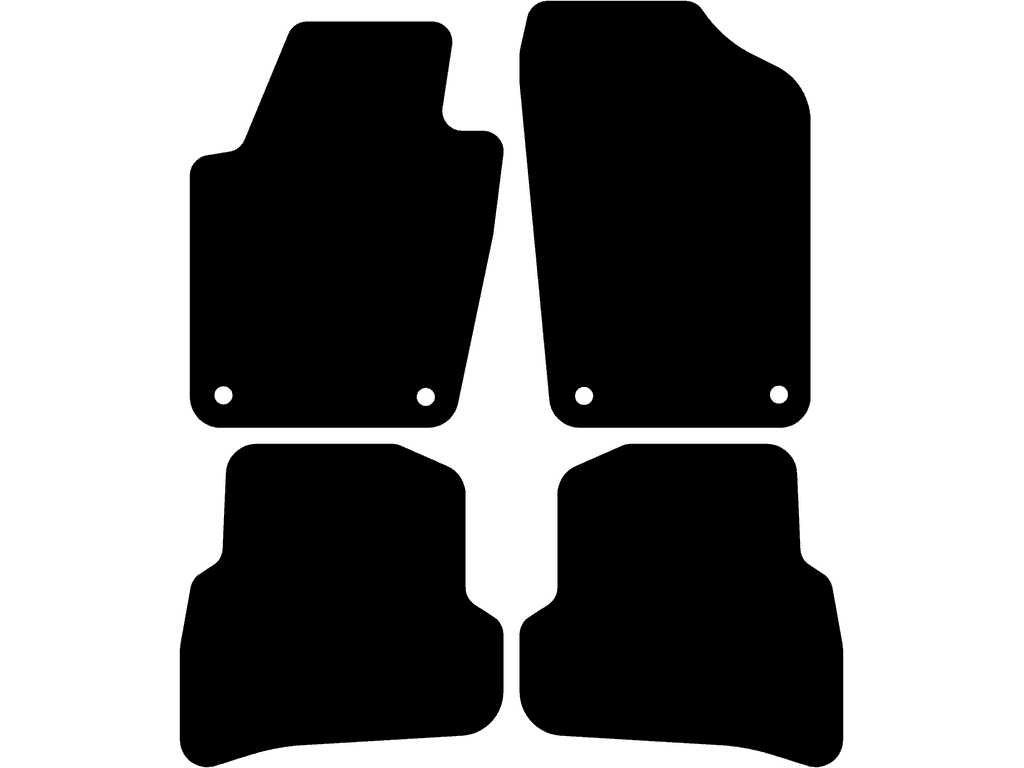 Fußmatten für Volkswagen Polo 6C/6R 2009 - 2017