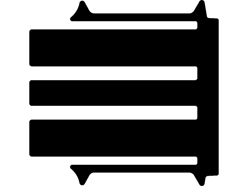 Mittlerer Matte | 6 Schienen | Doppelschiebetür