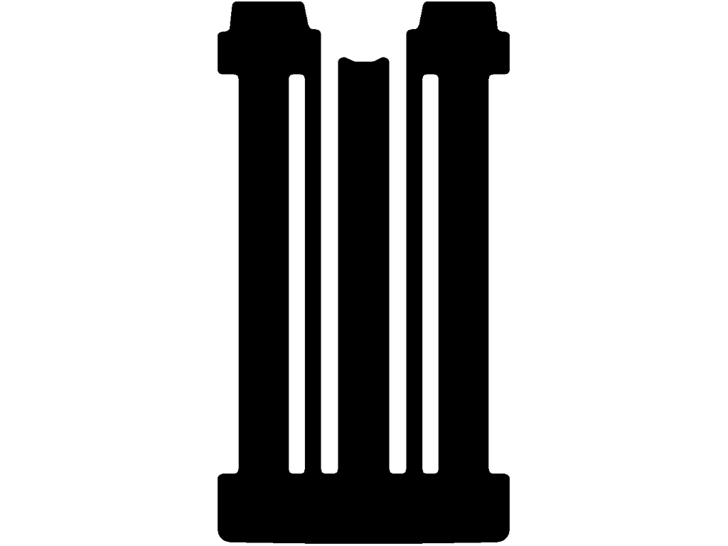 eHybrid | L1H1 | Mittlerer Matte | 6 Schienen | Doppelschiebetür