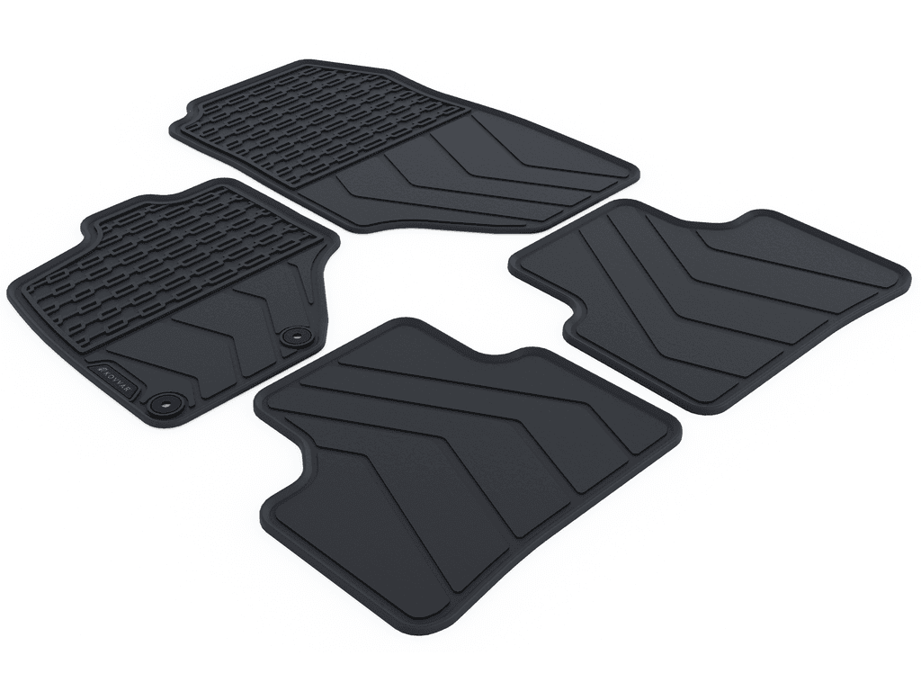 Wielganizator Fußmatten Vorne Für Opel Grandland (2017-) - 2-tlg. Velours Set Schwarz Rutschfest