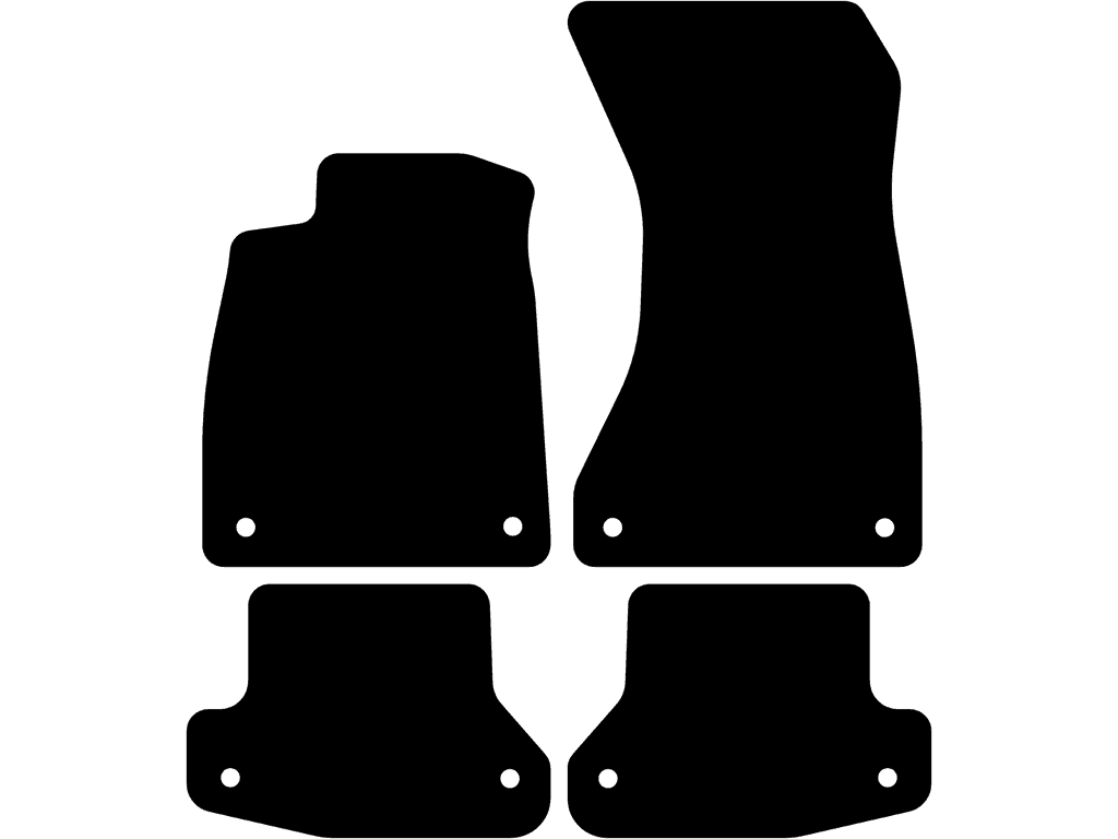 Coupé | Hintere Matten mit Befestigungen