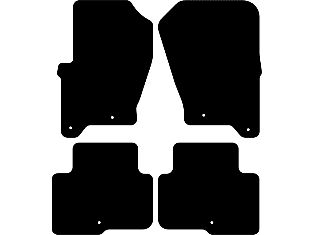 Hintere Matten mit Einzelbefestigung
