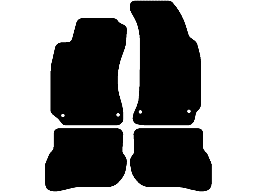 Limousine / Variant | Hintere Matten ohne Befestigungen | Befestigungssystem: Clips (mit Öse)