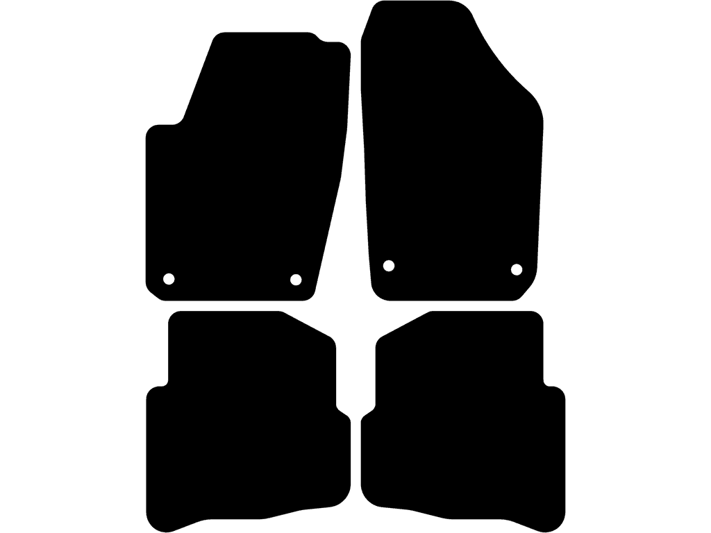 Fußmatten für Volkswagen Polo 9N/9N3 2001 - 2009