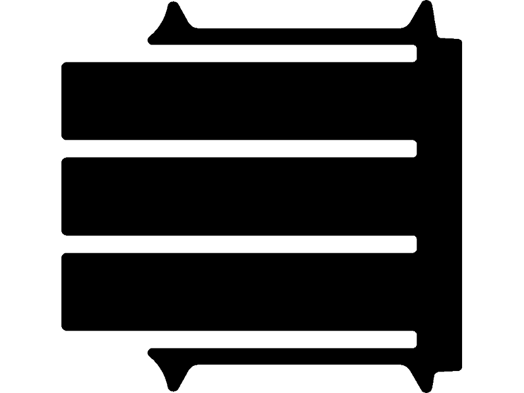 Mittlerer Matte | 4 Schienen | Doppelschiebetür