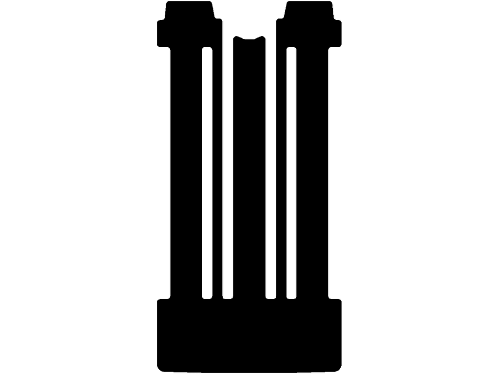 eHybrid | L2H1 | Mittlerer Matte | 6 Schienen | Doppelschiebetür